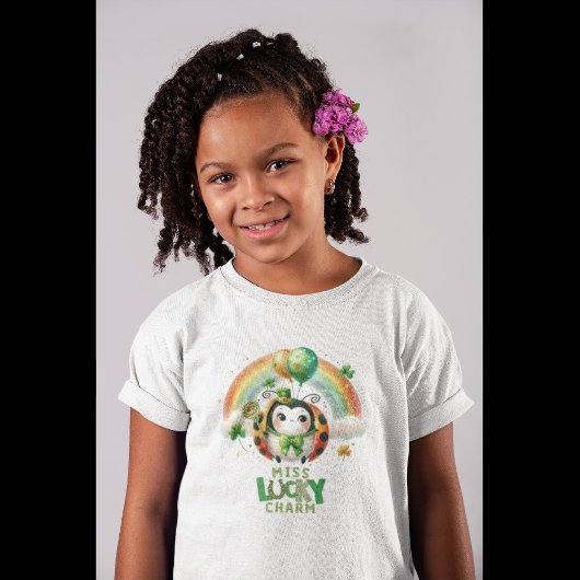 Happy St. Patrick's Day Ladybug Kinder Shirts