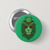 Happy St. Patrick's Day | Leprechaun Lion Ronde Button 5,7 Cm (Voorkant /achterkant)