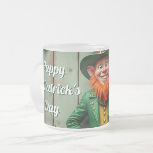 Happy St. Patrick's Day Leprechaun Matglas Koffiemok