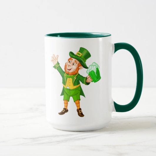 Happy St. Patrick's Day Leprechaun Mok (Rechts)