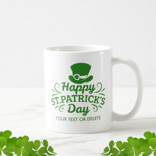 Happy St Patricks Day Leprechaun Pet Aangepaste te Koffiemok
