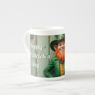 Happy St. Patrick's Day Leprechaun Porselein Kop