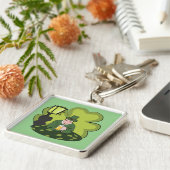 "HAPPY ST. PATRICK'S DAY" LEPRECHAUN SLEUTELHANGER (Zijkant)