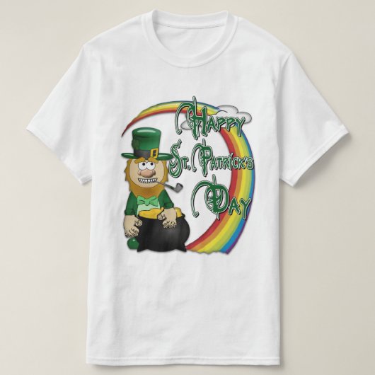Happy St Patricks Day Leprechaun T-shirt (Design voorkant)