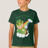 Happy St Patrick's Day Leprechaun T-shirt (Voorkant)
