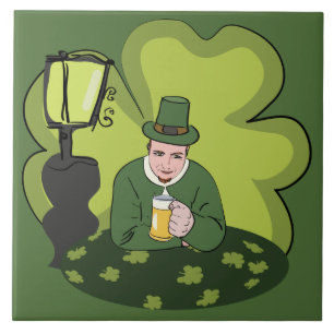 "HAPPY ST. PATRICK'S DAY" LEPRECHAUN TEGELTJE
