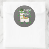 Happy St. Patrick's Day LIama autocollant (Sac)