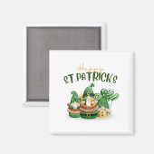 Happy St. Patricks Day - Lucky Irish Clover Party Magneet (Voorkant / Achterkant)