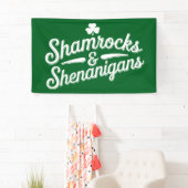 Happy St Patricks Day Lucky Shamrock & Shenanigans Spandoek (Insitu)