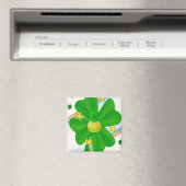 Happy St. Patrick's Day Magnets Shamrock Magneet (Insitu (Vaatwasser))