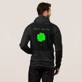 Happy St. Patrick's Day Mannen Full-Zip Hoodie (Achterkant volledig)
