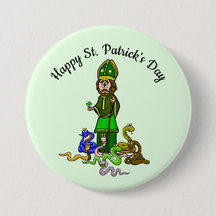 Happy St. Patrick's Day met Sakes Button