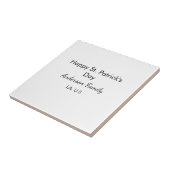 Happy st. Patrick's day name family place simple g Tegeltje (Zijkant)