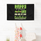 Happy St Patricks Day over mijn verjaardag in het  Spandoek (Insitu)