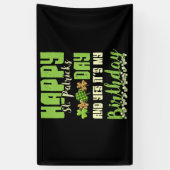 Happy St Patricks Day over mijn verjaardag in het  Spandoek (Verticaal)