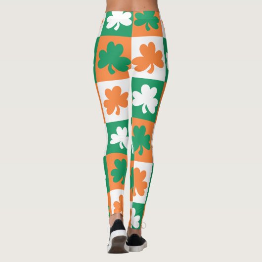 Happy St. Patrick's Day Pattern Leggings (Achterkant)
