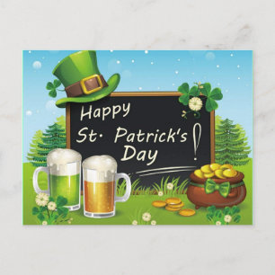 Happy St. Patrick's Day pet briefkaart