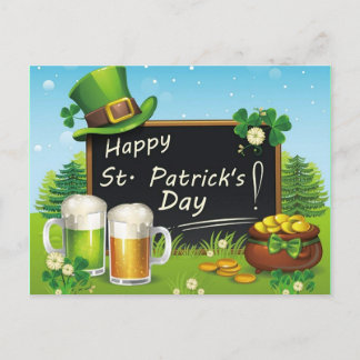 Happy St. Patrick's Day pet briefkaart