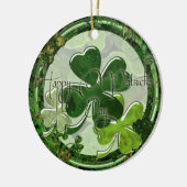 Happy St. Patrick's Day Photo Keramisch Ornament (Links)