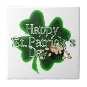 Happy St Patrick's Day - Pietje of Gold Tegeltje