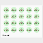 Happy St Patricks Day Pit Bull Dogs Ronde Sticker (Vel)