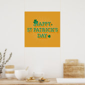 Happy St. Patrick's Day Poster 24x24 (Keuken)