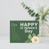 Happy St. Patrick's Day Prayer Briefkaart (Staand voorkant)