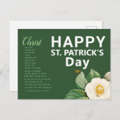 Happy St. Patrick's Day Prayer Briefkaart (Voorkant / Achterkant)