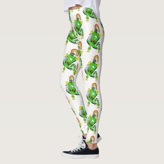 Happy St. Patrick's Day Rabbit Leggings (Gauche)