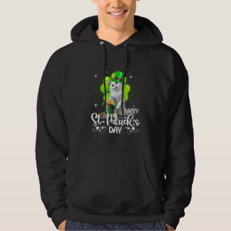 Happy St Patrick's Day Ragdoll Cat Shamrock Lucky Hoodie