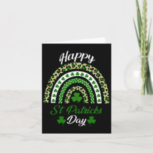 Happy St Patricks Day Rainbow St Patricks Day Luck Kaart