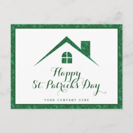Happy St. Patrick's Day Real Estate House Briefkaart