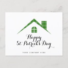 Happy St. Patrick's Day Real Estate House Briefkaart