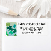 Happy St Patrick's Day Retouradres Etiket (Insitu)