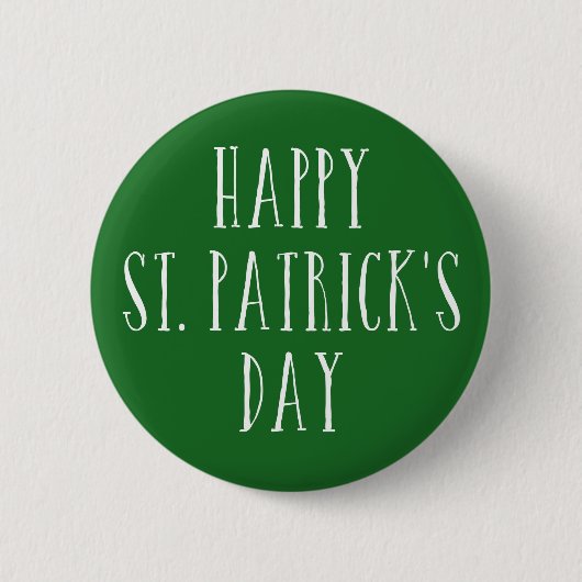 Happy St. Patrick's Day Ronde Button 5,7 Cm (Voorkant)