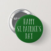 Happy St. Patrick's Day Ronde Button 5,7 Cm (Voorkant /achterkant)