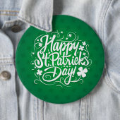 Happy St. Patrick's Day Ronde Button 6,0 Cm (In situ)