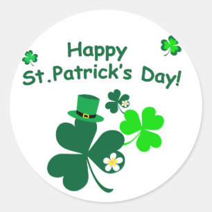 Happy St. Patrick's Day Ronde Sticker