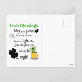 Happy St. Patrick's Day scene Feestdagenkaart (Achterkant)