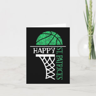 Happy St Patricks Day Shamrock basketball player n Kaart