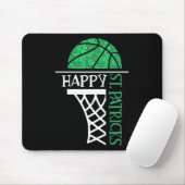 Happy St Patricks Day Shamrock basketball player n Muismat (Met muis)