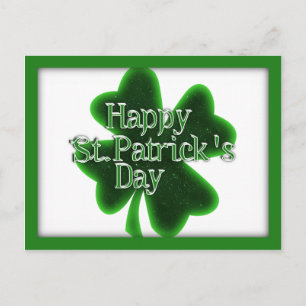 Happy St. Patricks Day Shamrock Briefkaart
