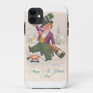 Happy St Patricks Day Shamrock Champagne iPhone 11 Hoesje