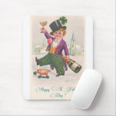  Happy St Patricks Day Shamrock Champagne Muismat (Met muis)