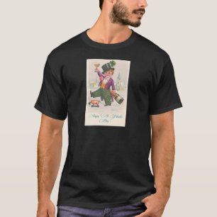 Happy St Patricks Day Shamrock Champagne T-shirt