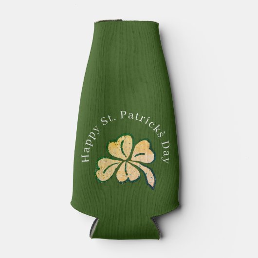 Happy St. Patrick's Day Shamrock Clover Flesjeskoeler (Voorkant)