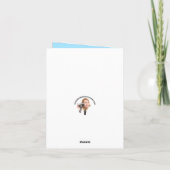 Happy St Patrick's Day Shamrock in gezichtsmasker  Feestdagen Kaart (Achterkant)