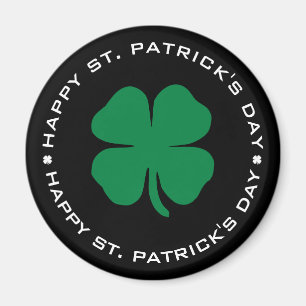 Happy St. Patrick's Day Shamrock Lucky Charm Magneet