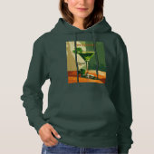 Happy St. Patrick's Day Shamrock Martini  Hoodie (Voorkant)