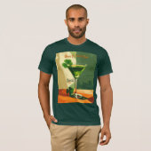 Happy St. Patrick's Day Shamrock Martini  T-shirt (Voorkant volledig)